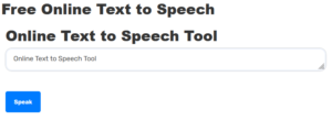 Free Online Text to Speech