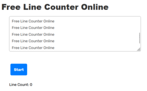 Free Line Counter Online