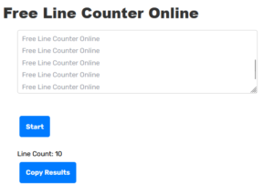 Free Line Counter Online